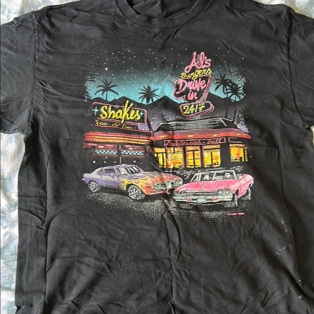 Brandy Melville Black Graphic Tee